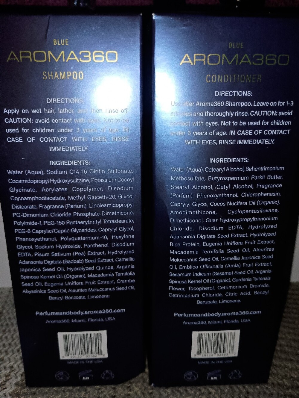 Aroma 360 Blue Shampoo And Conditioner - Picture 2 of 2